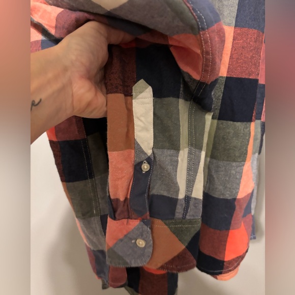 NWT Chubbies Flannel Shirt Men Fit's XL Multi-Color Plaid Tartan Button Down - Picture 7 of 11